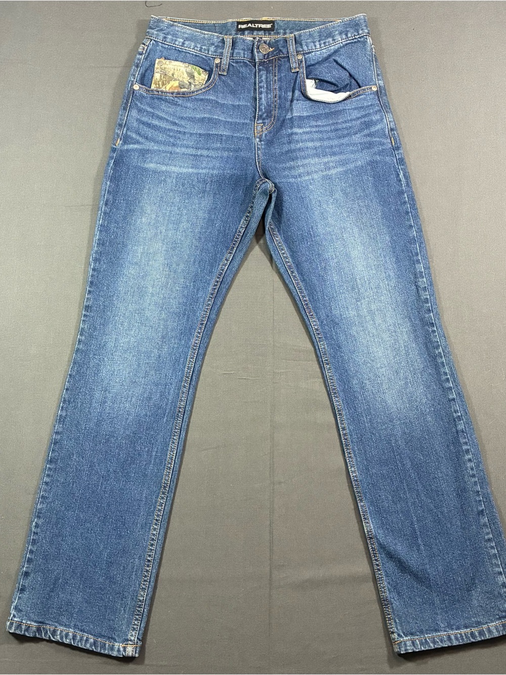 Realtree Men's Blue Straight-Leg Jeans 30x30